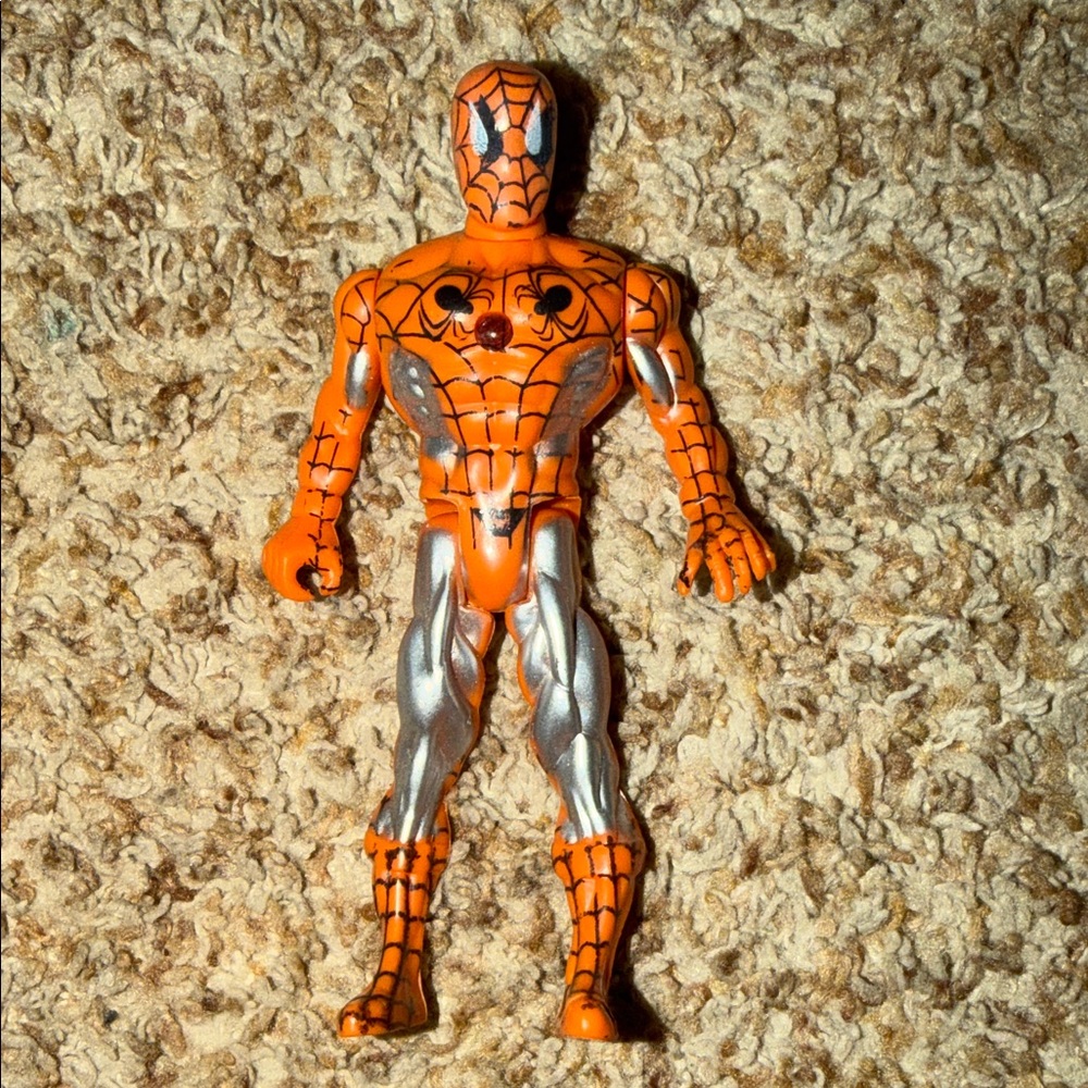 Spider-man Themed Action Figure - Orange and Silver
